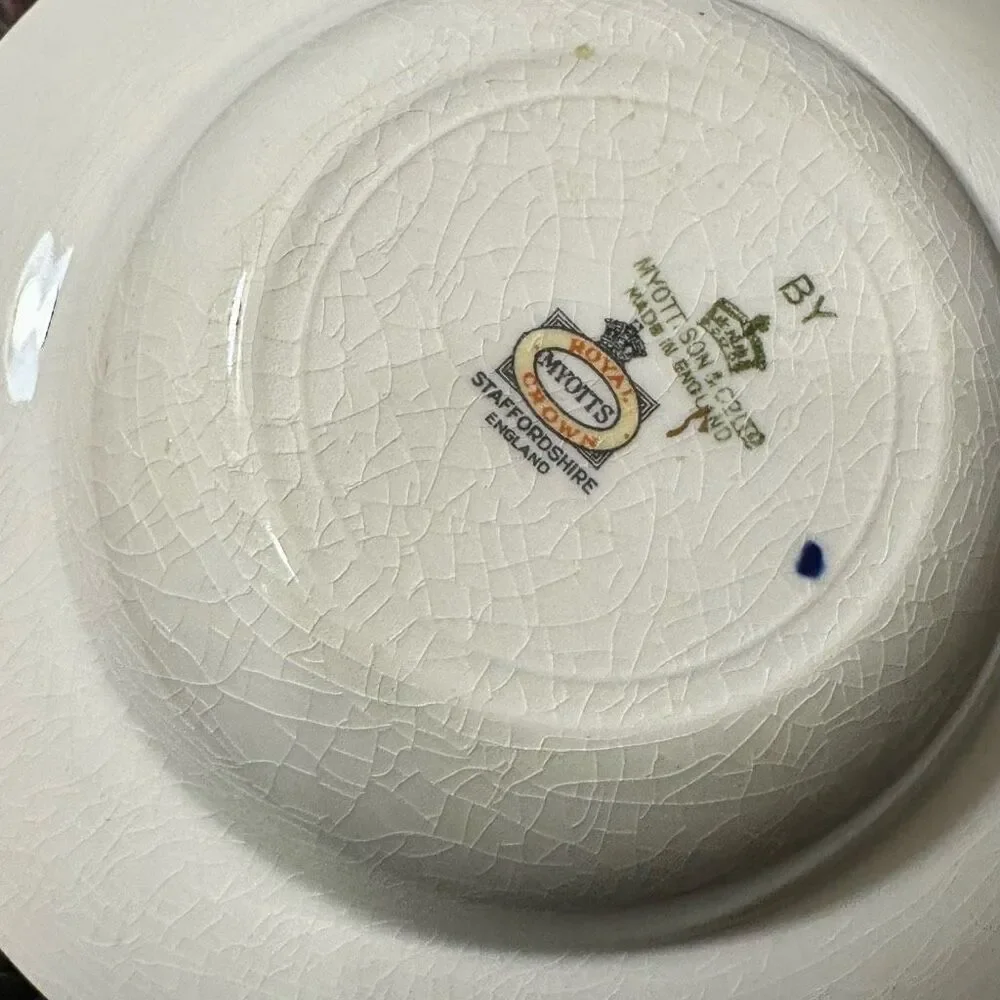 Vintage Myott Son & Company Royalty Pattern Bowls Set of 5